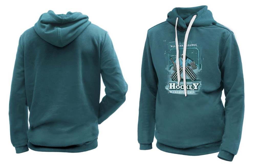 Winter games hockey fest mockup.