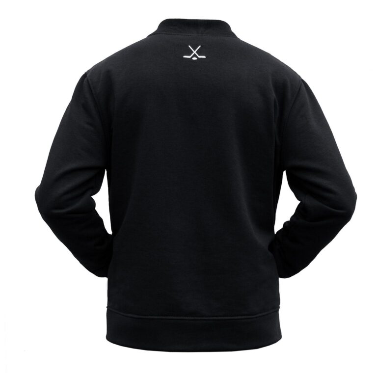 Zip-up jacket for hockey brand.